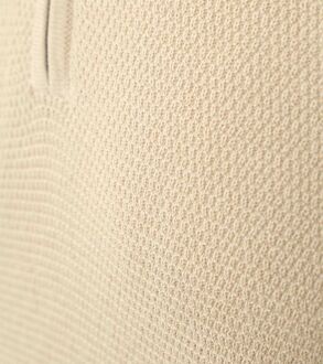 Structure Half Zip Trui Sand Off-White - XXL