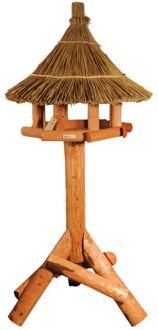 Struis - Voederhuizen op paal - Bruin - 200x90x90cm