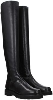 Stuart Weitzman Otk Lederen Boten Zwart