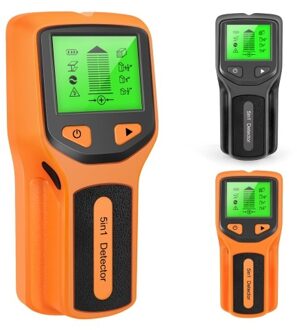 Stud Finder Wall Scanner - 5 in 1 Electronic Stud Detector with HD LCD Display Wood AC Wire Metal Studs Detection