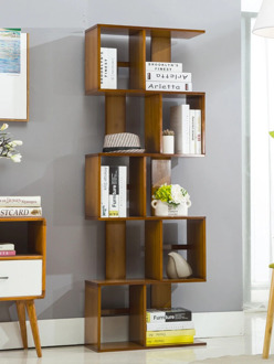 Student bookshelf modern minimalist shelf living room bamboo floor bookcase free combination creative small bookshelf