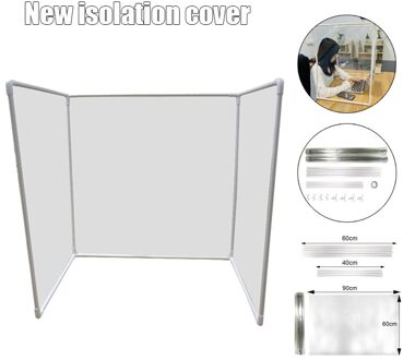 Student Bureau Partitie Draagbare Beschermende Veiligheid Shield Screen Plastic Desktop Isolatie Board Voor School Kantoor PUO88