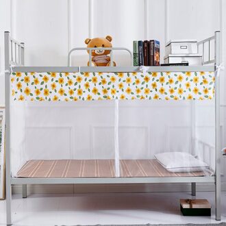 Student Klamboe Enkele Klamboe Anti-Klamboe Hoogte Bed Geschikt Voor Luifel Tent geel