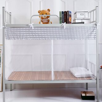 Student Klamboe Enkele Klamboe Anti-Klamboe Hoogte Bed Geschikt Voor Luifel Tent grijs