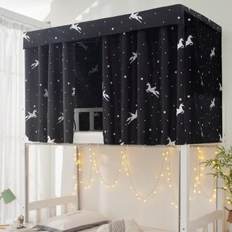 Student Slaapzaal Bed Gordijn Verduisterende Doek Muskietennetten Voor Beddengoed Tent Bed Luifel School Bed Netten groen / 1.15m high