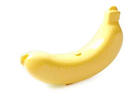 Studenten Lunch Fruit Banaan Protector Case Draagbare Bento Voedsel Snack Saver Houder Ademend Doos Snoep Opslag Plastic Container geel