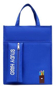 Studenten Tutorial Tassen A4 Canvas Waterdichte Handtas Pencilbag Grote Capaciteit Schooltas Kantoor Schoolbenodigdheden