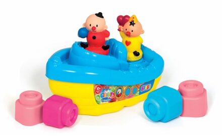 Studio 100 Blokkenboot Bumba 23,5 X 13 Cm Blauw/geel 8-delig