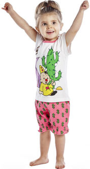 Studio 100 Bumba shortama cactus roze/wit, maat 98/104