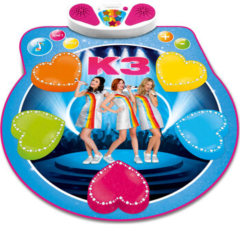 Studio 100 dansmat K3 meisjes 37 x 34 cm blauw