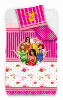 Studio 100 Dekbed Prinsessia bloemen: 140x200/65x65 cm