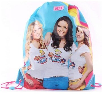 Studio 100 k3 gymtas rettetet lichtblauw