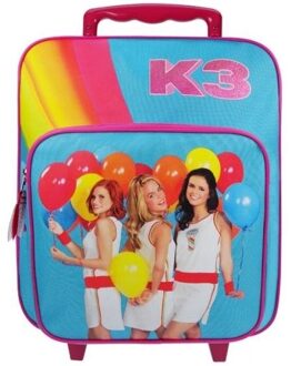 Studio 100 K3 Rainbow - Rugzaktrolley - Blauw/Roze