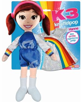 Studio 100 Knuffelpop K3 Met Extra Jurkje - Hanne 40 Cm - Knuffelpop Studio 100 K3