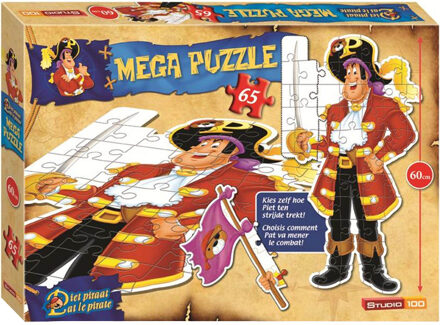 Studio 100 Piet Piraat mega vloerpuzzel, 60 stukjes