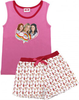 Studio 100 Shortama K3 roze/wit star maat 110/116