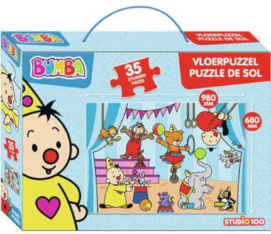 Studio 100 Vloerpuzzel Bumba Junior Karton Blauw 35 Stukjes