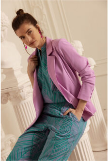 Studio Anneloes Cally bonded blazer oud Roze - S