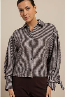 Studio Anneloes Ivara structure blouse dessin Bruin