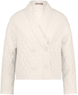 Studio Anneloes James quilted leather jacket Ecru - XL