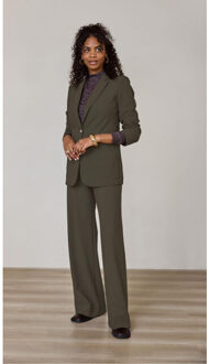 Studio Anneloes Lexie bonded trousers lt army Groen - XL