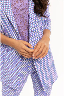 Studio Anneloes Milano star blazer dessin Paars