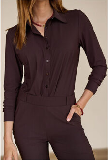 Studio Anneloes poppy blouse 94802 8700 espresso Bruin - XL