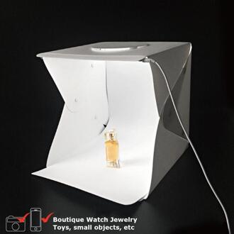 Studio Box Classic Delicate Textuur 30cm Mini Vouwen Lightbox met LED Band Fotografie Studio Softbox Universele