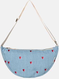 Studio Noos Denim Hearts adult fanny pack denim Blauw - No Size