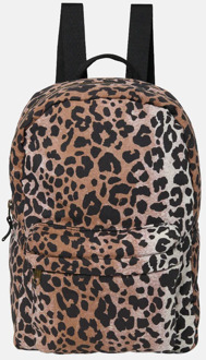 Studio Noos soft cotton Midi kinderrugzak hazel leopard Bruin - No Size