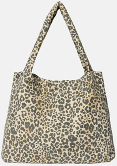 Studio Noos soft cotton Mom bag shopper leopard