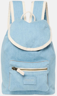 Studio Noos solid midi Drawstring kinderrugzak denim Blauw