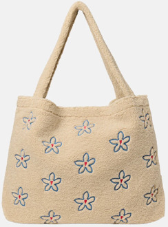 Studio Noos Teddy Embroidery mom bag shopper ecru Beige - No Size