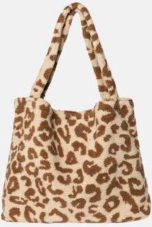 Studio Noos Teddy Leopard luiertas met panterprint Beige - 1 maat