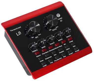 Studio Professionele Home Office Live Uitzending Audio Opname Mobiele Telefoon Computer Zingen Draagbare Geluidskaart Mengen Effect