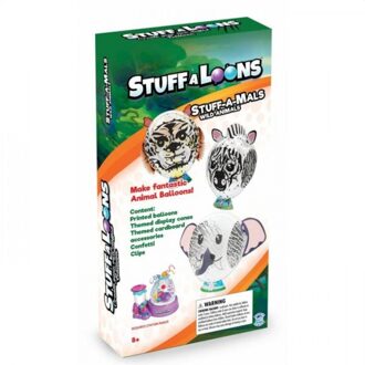 Stuff-a-loons Ballonnen Diy Wild Animals Junior Latex 26-delig Multikleur