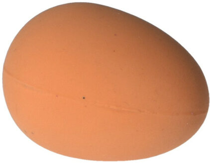 Stuiterend fop ei - rubber - bruin - 5 cm - stuiterbal