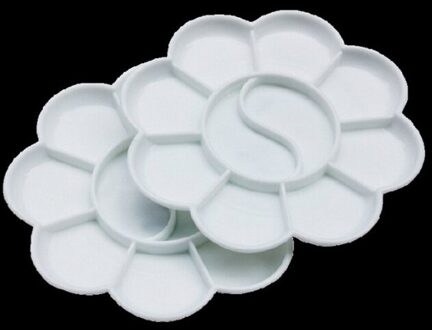 Stuk Plastic Vakken Aquarel Olieverf Schilderij Lade Mixing Palet