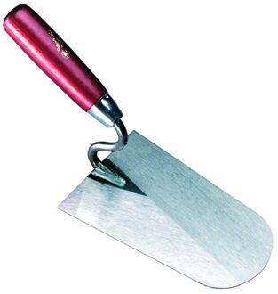 Stukadoorstroffel rond, S-hals RVS hout - MM311180