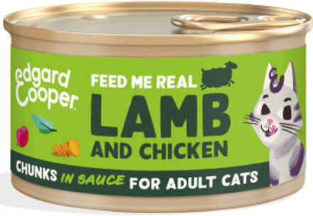 Stukjes in saus - Kattenvoer - Lam - Kip - 85 gram