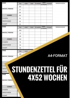 Stundenzettel Für 200+ Wochen - Stundenzettel Und Mehr