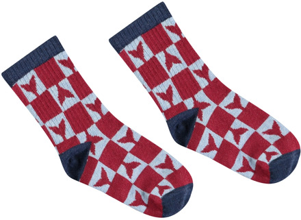 Sturdy jongens sokken Bordeaux - 104-110