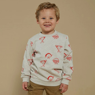 Sturdy jongens sweater Ecru - 92