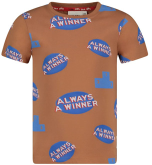 Sturdy jongens t-shirt Bruin - 140