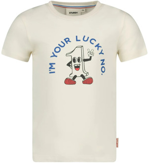 Sturdy jongens t-shirt Ecru - 116
