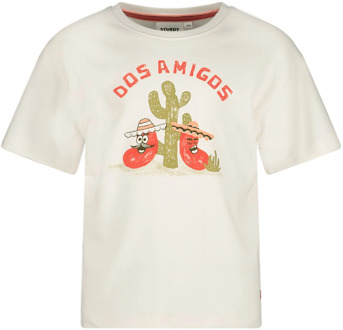 Sturdy jongens t-shirt Ecru - 140