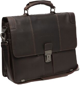 Stuttgart Businesstas brown schoudertas heren Bruin - H 27 x B 38 x D 12 cm