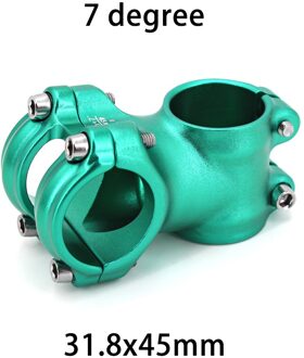 Stuurpen 45Mm Mtb Fiets Stuurpen 31.8Mm Outdoor Fietsen Accessoires Aluminium Fiets Onderdelen 8 Kleuren Bike onderdelen 31.8x45mm 7 groen