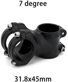 Stuurpen 45Mm Mtb Fiets Stuurpen 31.8Mm Outdoor Fietsen Accessoires Aluminium Fiets Onderdelen 8 Kleuren Bike onderdelen 31.8x45mm 7 zwart