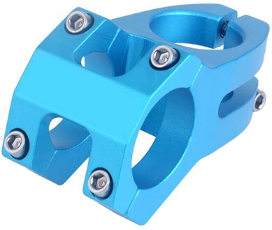 Stuurpen Mountainbike Fietsstuur Korte Stuurpen Aluminium Blue Hollow Riser Fiets Accessoire Mountainbike Stuurpen blauw